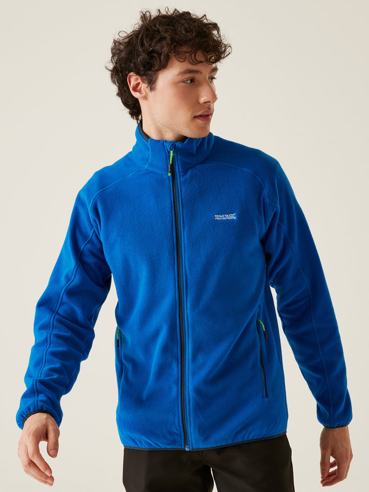 Regatta Mens L/S Fleece Zipper RMA502 (Royal Blue)