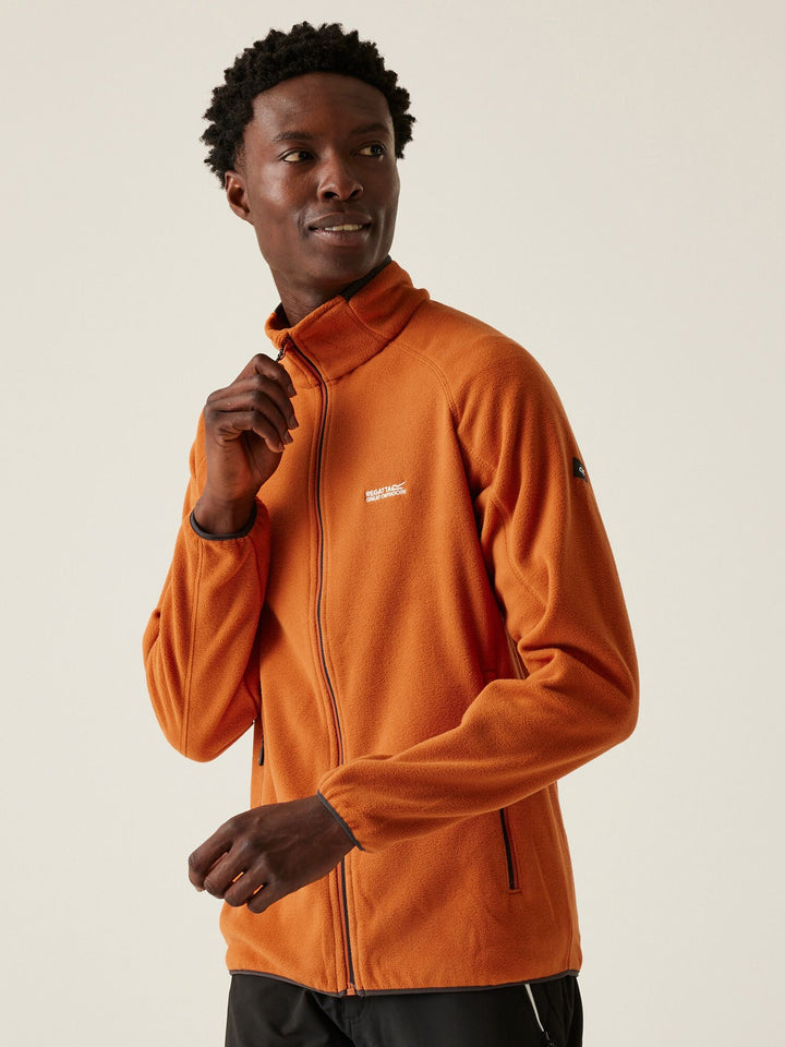 Regatta Mens L/S Fleece Zipper RMA502 (Copper)