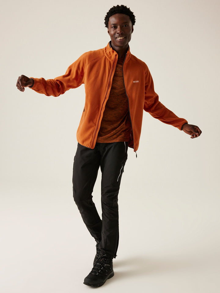 Regatta Mens L/S Fleece Zipper RMA502 (Copper)