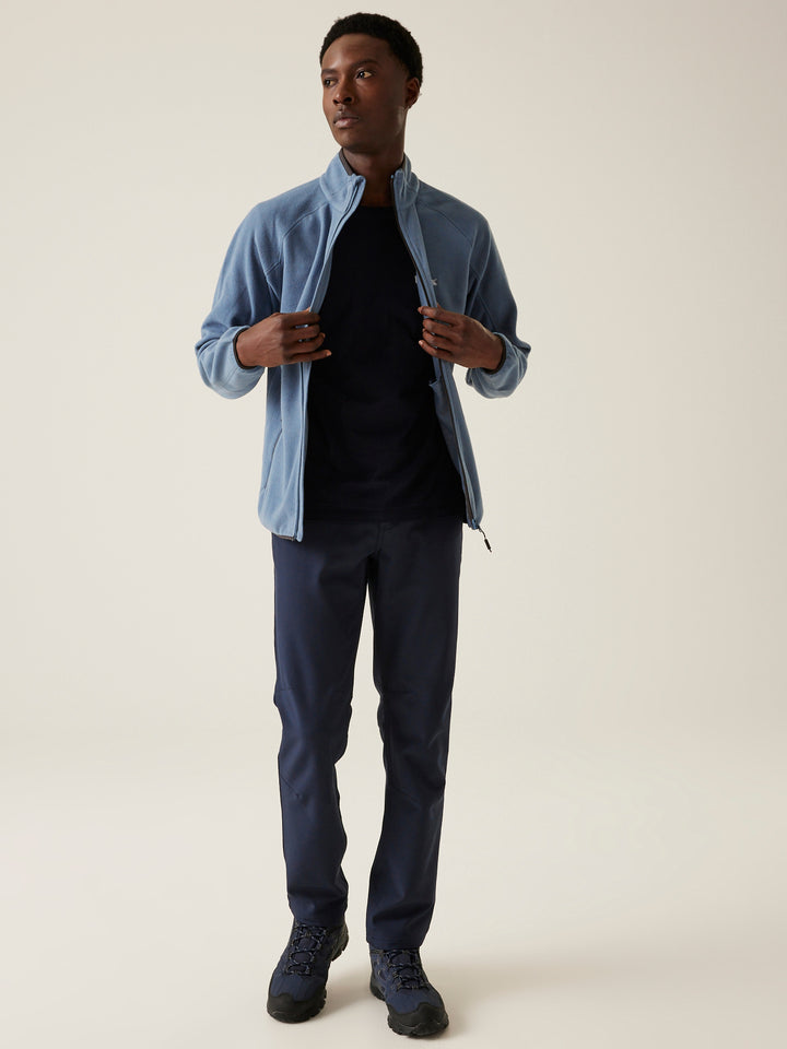 Regatta Mens L/S Fleece Zipper RMA502 (Sky)