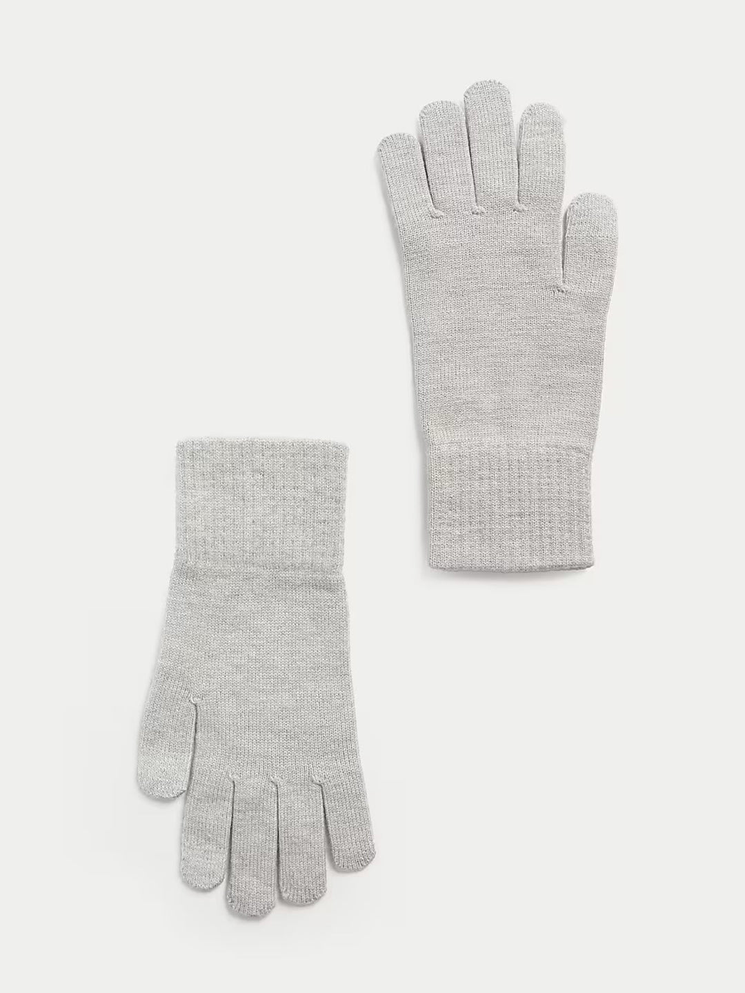 M&S Ladies Touch Screen Gloves T01/7038G (Grey)