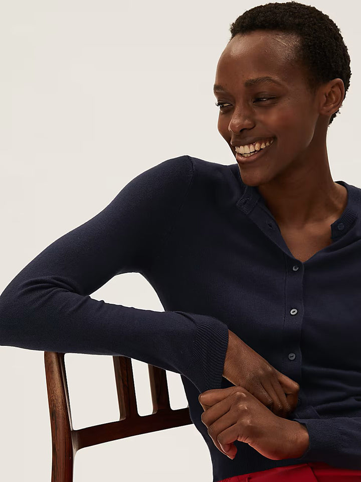 M&S Ladies R/N (Marino Wool) Cardigan T38/5760