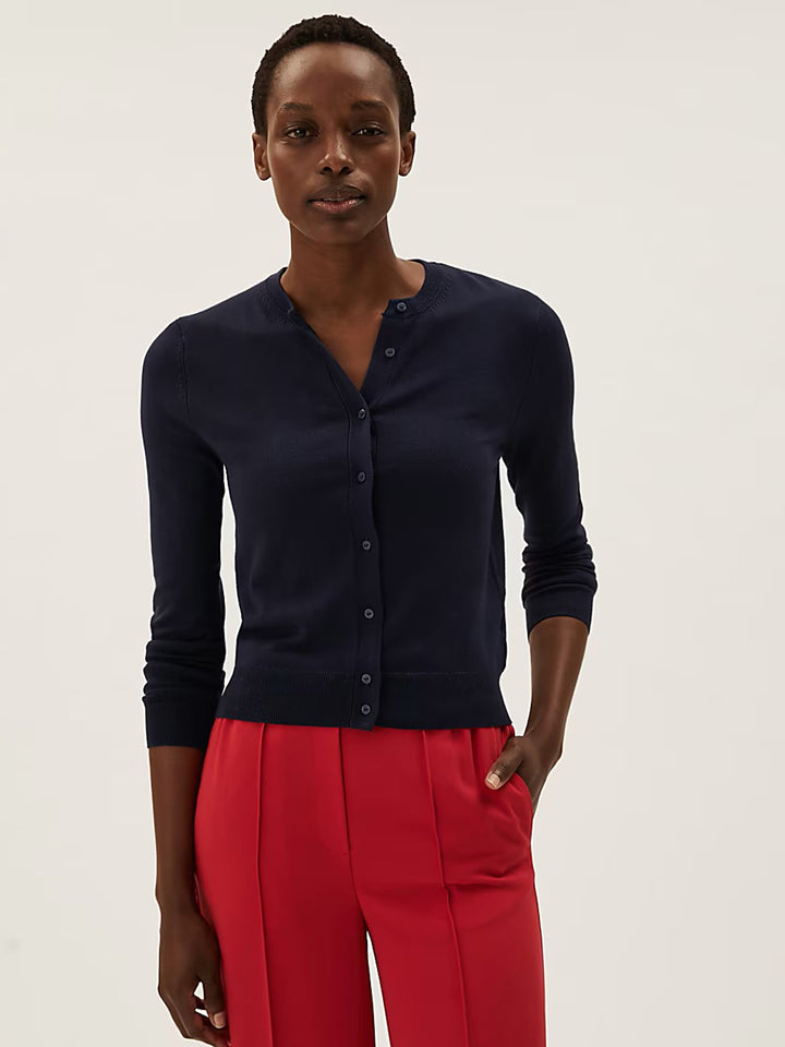 M&S Ladies R/N (Marino Wool) Cardigan T38/5760