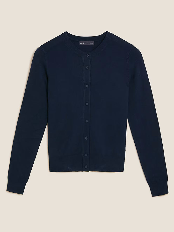 M&S Ladies R/N (Marino Wool) Cardigan T38/5760