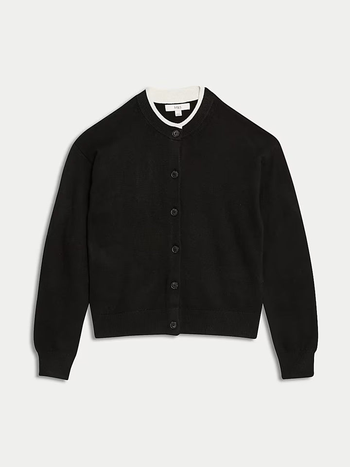 M&S Ladies R/N Cardigan T38/8527T