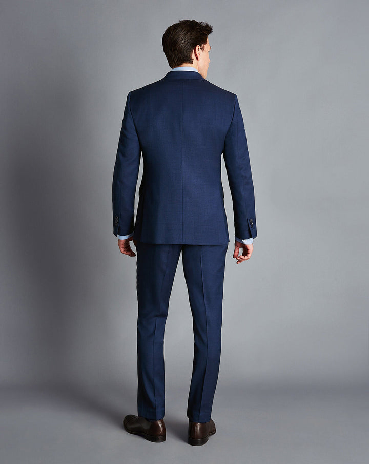 Indigo Blue Slim Fit Ultimate Performance Birdseye Suit Jacket