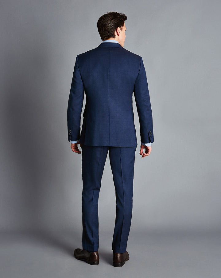 Charles Tyrwhitt Indigo Blue Slim Fit Ultimate Performance Birdseye Suit Jacket