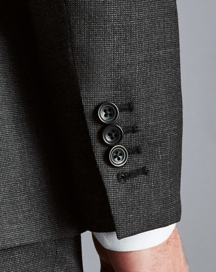 Charcoal Grey Slim Fit End On End Ultimate Performance Suit Jacket