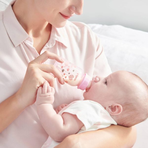 Pigeon Baby Flexible Soft & Elastic PP Feeding Bottle 120ml 0m+ (Blue) #79225 (W-22)