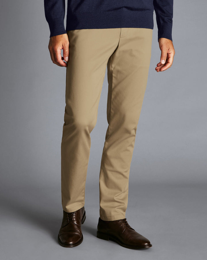 Tan Slim Fit Ultimate Non-Iron Chino