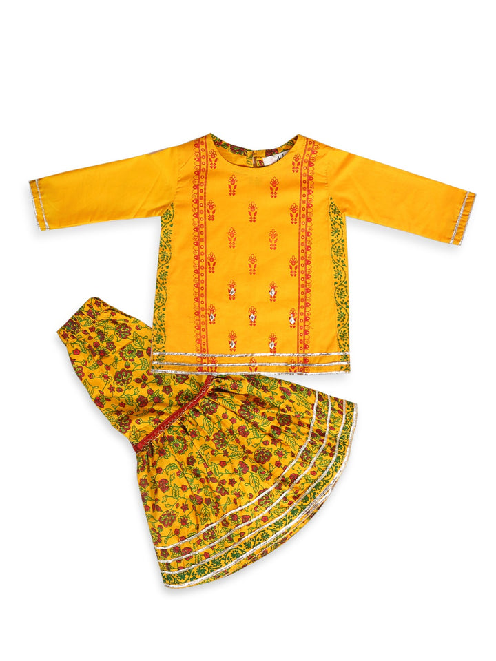 Didi Girls Gharara Suit 3Pcs #10 (S-24)