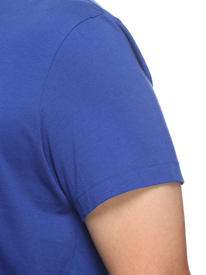 R-L Men S/S Baged Alpin Flag Print R/N T-Shrit-10411