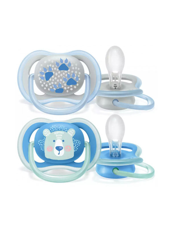 AP Baby PK Of 2 Ultra Air Soother 6-18m For Boys SCF085/03 ID 2285