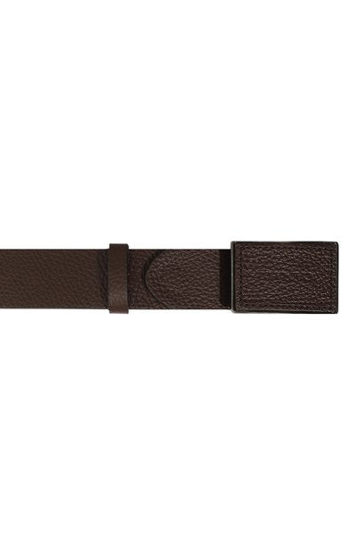 Canali Men Leather Belt KA00389 (Brown)