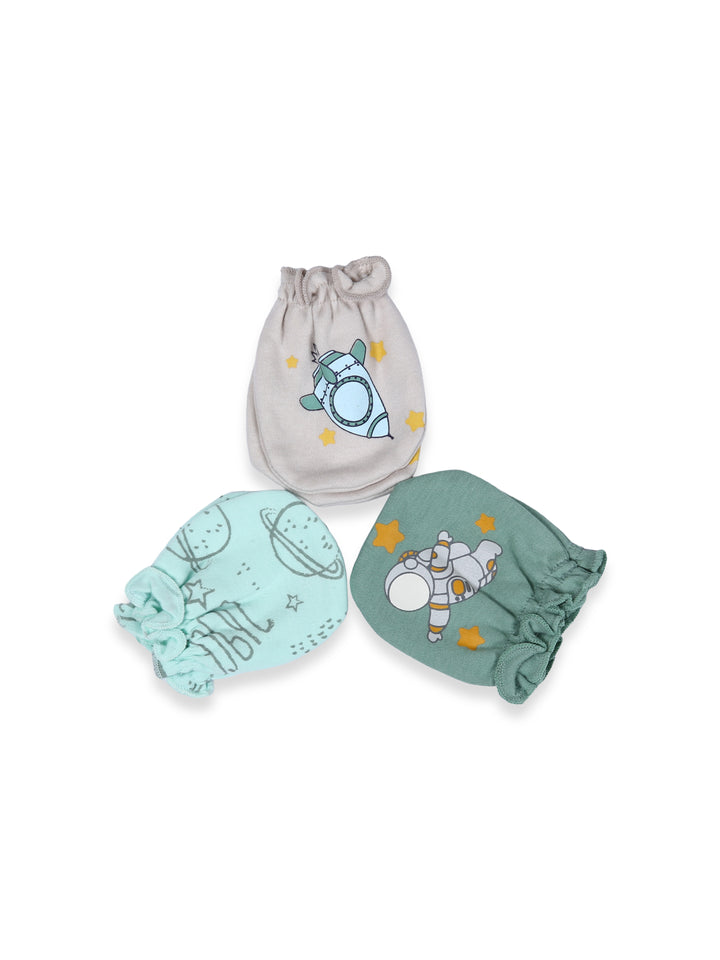 Wonder Child Baby Mitten 3Pk #262-020 (S-25)