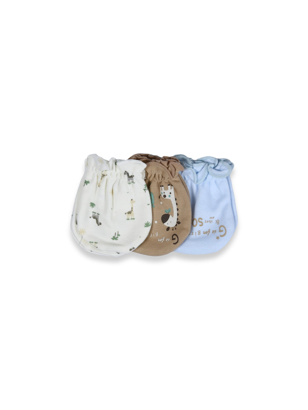 Wonder Child Baby Mitten 3Pk #262-019 (S-25)