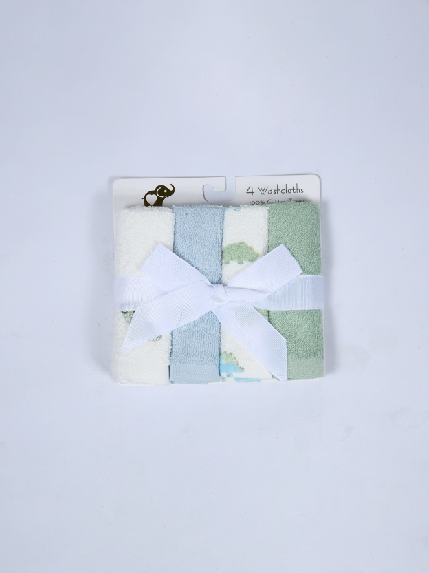 Bebe Favour Baby Wash Cloth 4Pk #BP61202 (S-25)