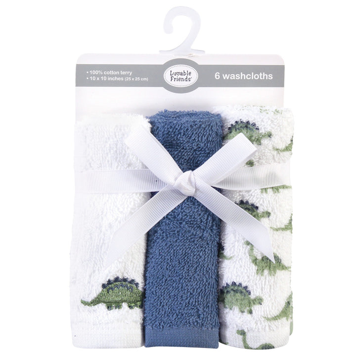 Luvable Baby Wash Cloth 6Pk #05963 (S-25)