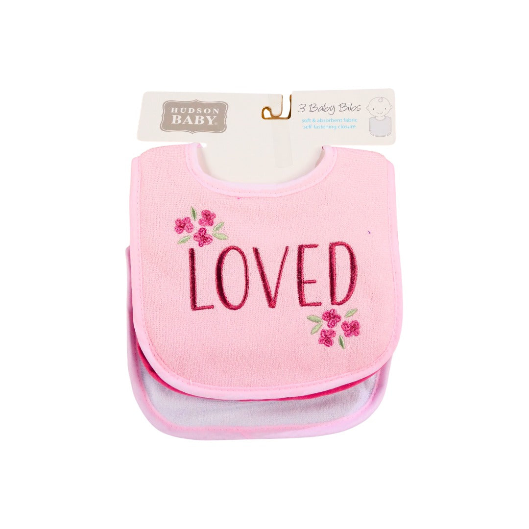 Hudson Baby Bib 3Pk #27912 (S-25)