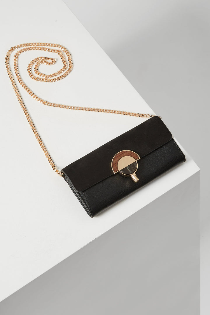 Ginny Black Large Purse/Evening Bag