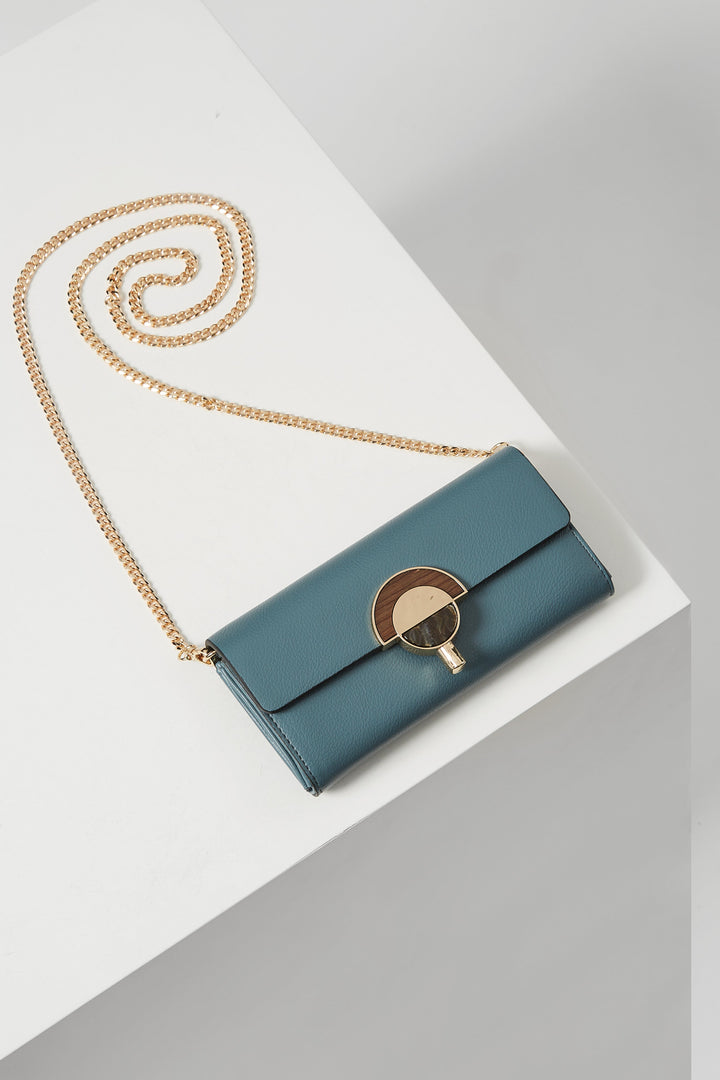 Ginny Airforce Blue Large Purse/Evening Bag