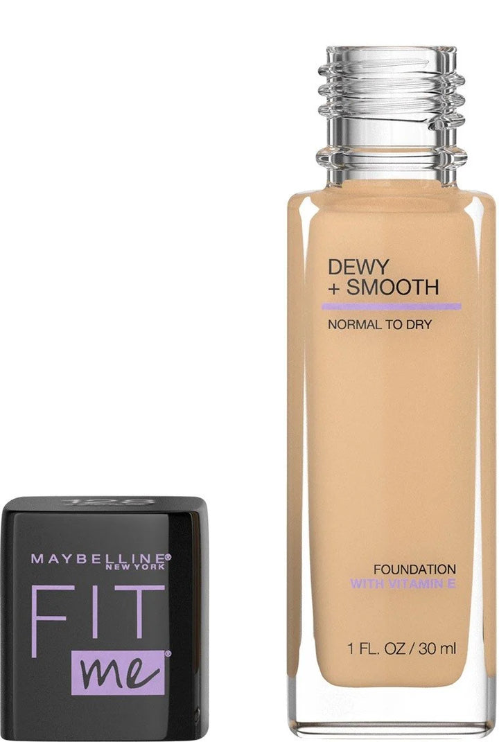 Maybelline Fit Me Dewy + Smooth Foundation Spf23 128 Warm Nude Normal To Dry 30ml 92-2043