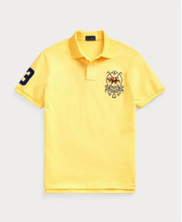 RL Mens S/S Back 3Pony Polo TM-710807546006