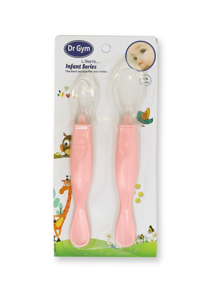 Dr. Gym Baby Silicon Feeding Spoon 2Pk #5686 (1124-DG)