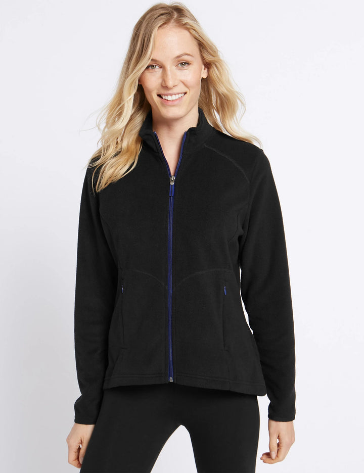 M&S Ladies L/S Flees Zipper T49/8000