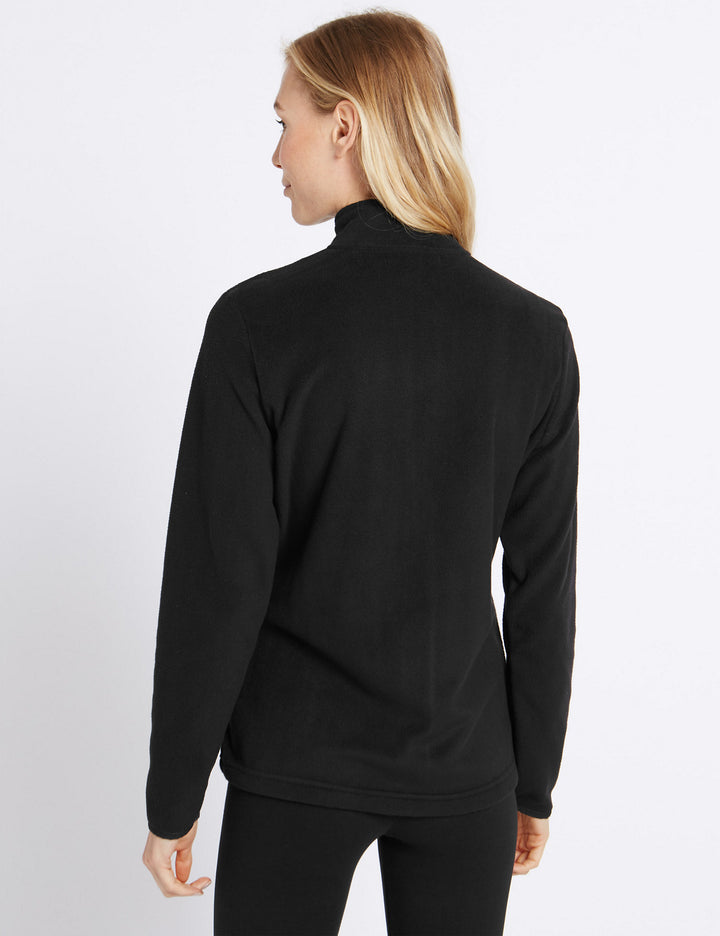 M&S Ladies L/S Flees Zipper T49/8000