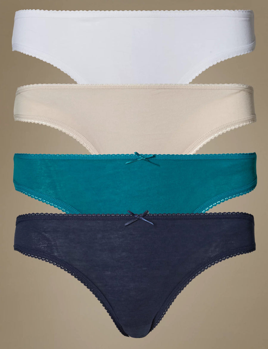 M&S Ladies Biknis 4 Pack T61/0164