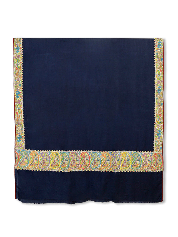 HS Tafta Pashmina Kalamkar Palla Shawl