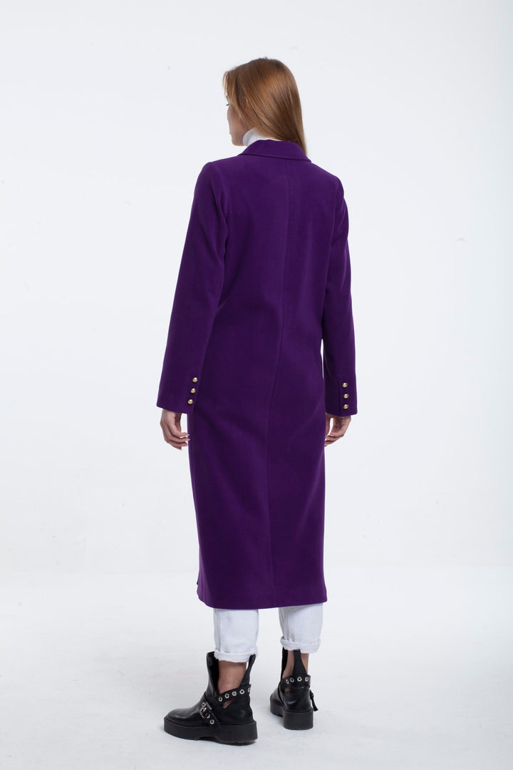 LaDonna Ladies Long Coat With Button 70553