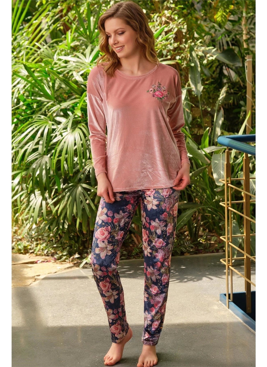 Anil Ladies Pajama Suit (Velvet) 9730