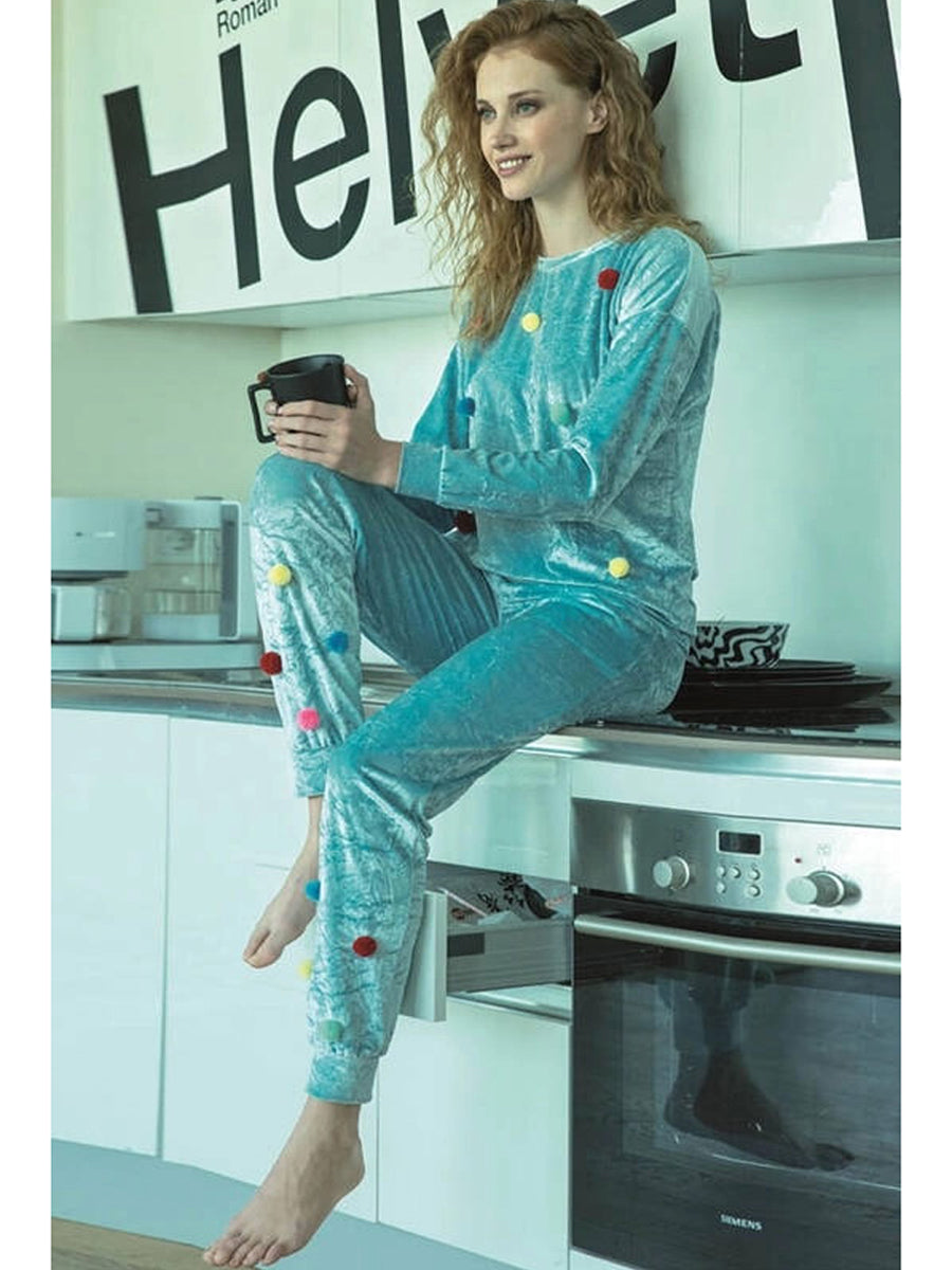 Anil Ladies Night Suit (Velvet) 9663