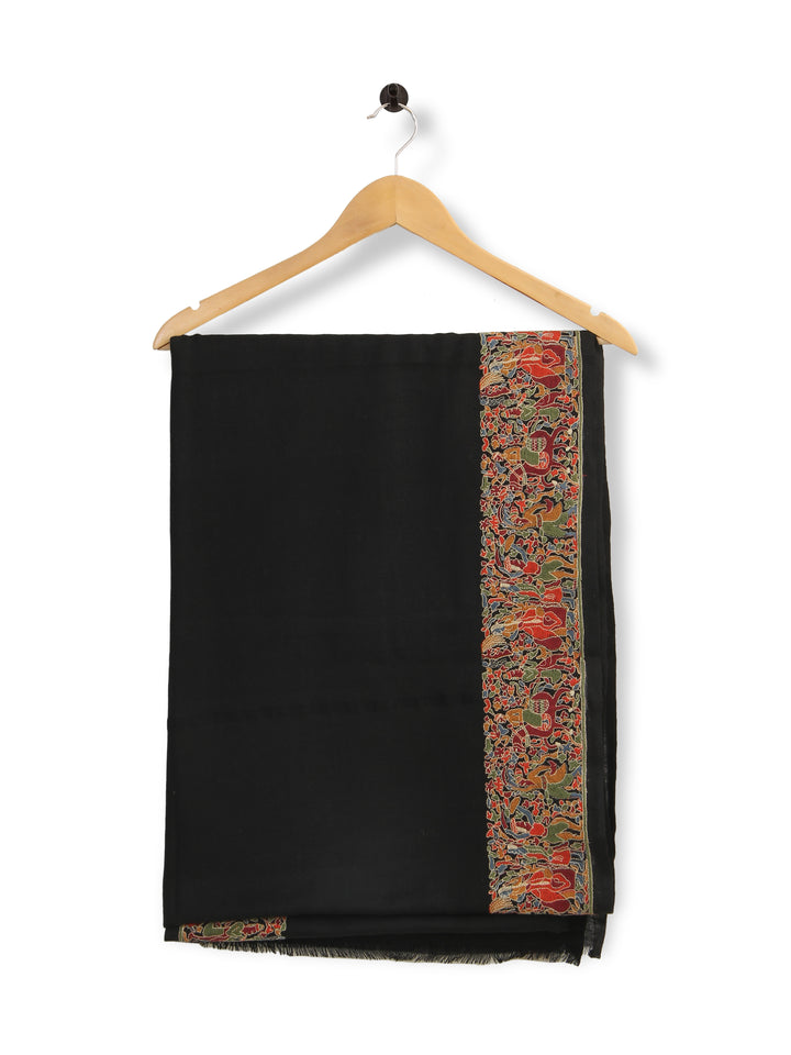 HS Four Bourder Shawl Pashmina (Black)