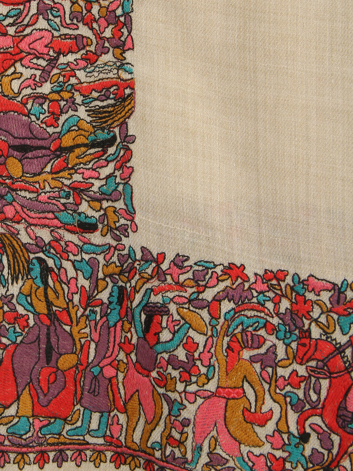 HS Four Bourder Shawl Pashmina