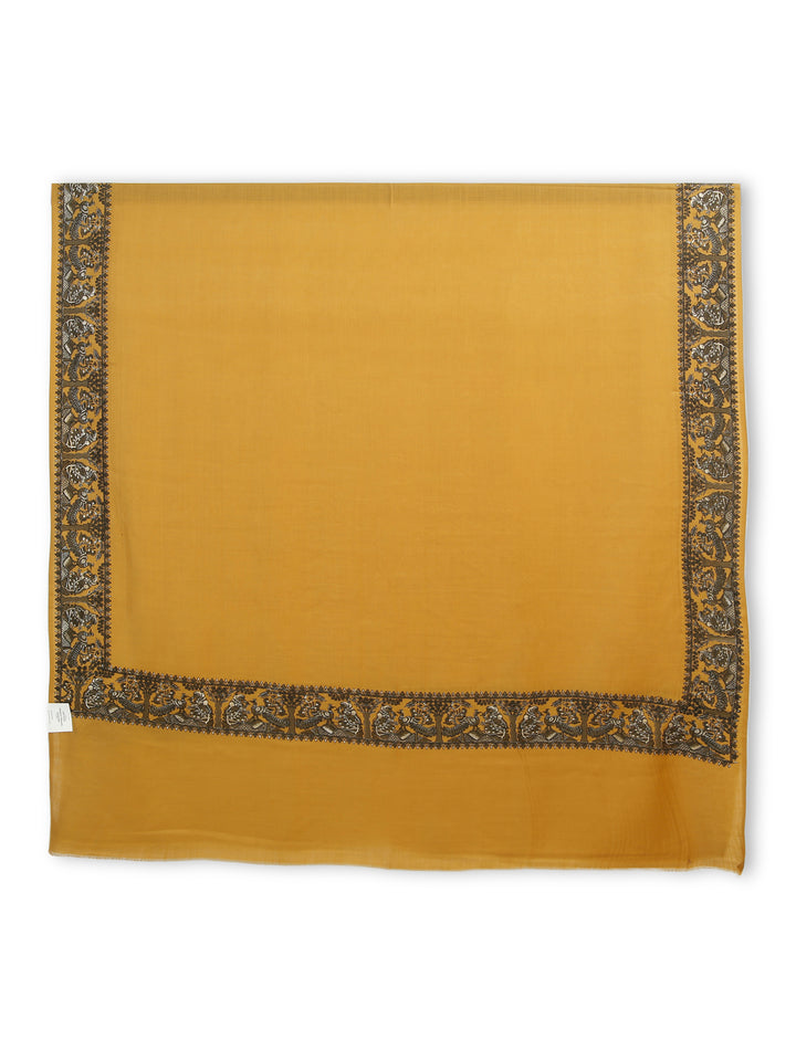 HS Zari Peacock Border Shawl Pashmina