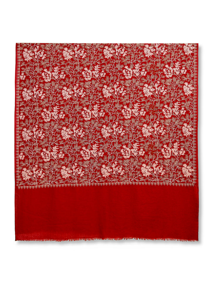 HS MP Salfe Zari Jall Pista Shawl Pashmina