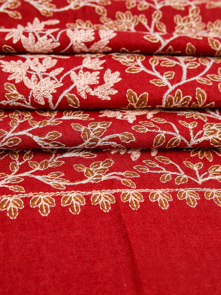 HS MP Salfe Zari Jall Pista Shawl Pashmina