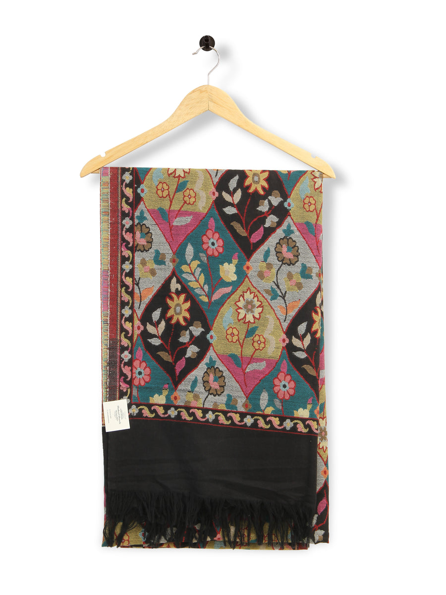 HS Kani Shawl Pure Pashiman (Black)