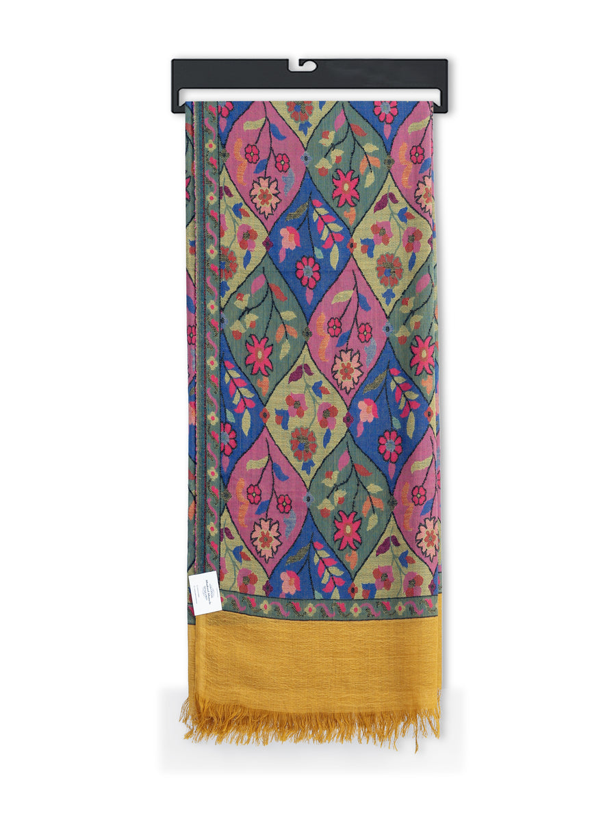 HS Kani Shawl Pure Pashmina Mustard