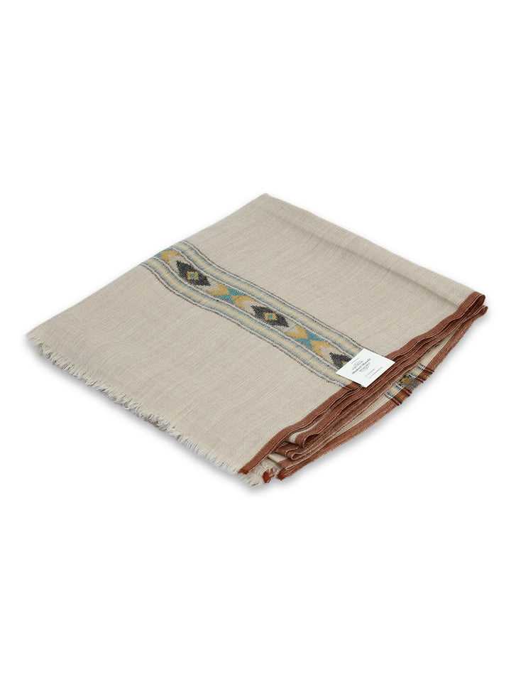 HS Gents Dhusa Mp Shawl Pashmina 3 Yards - Skin