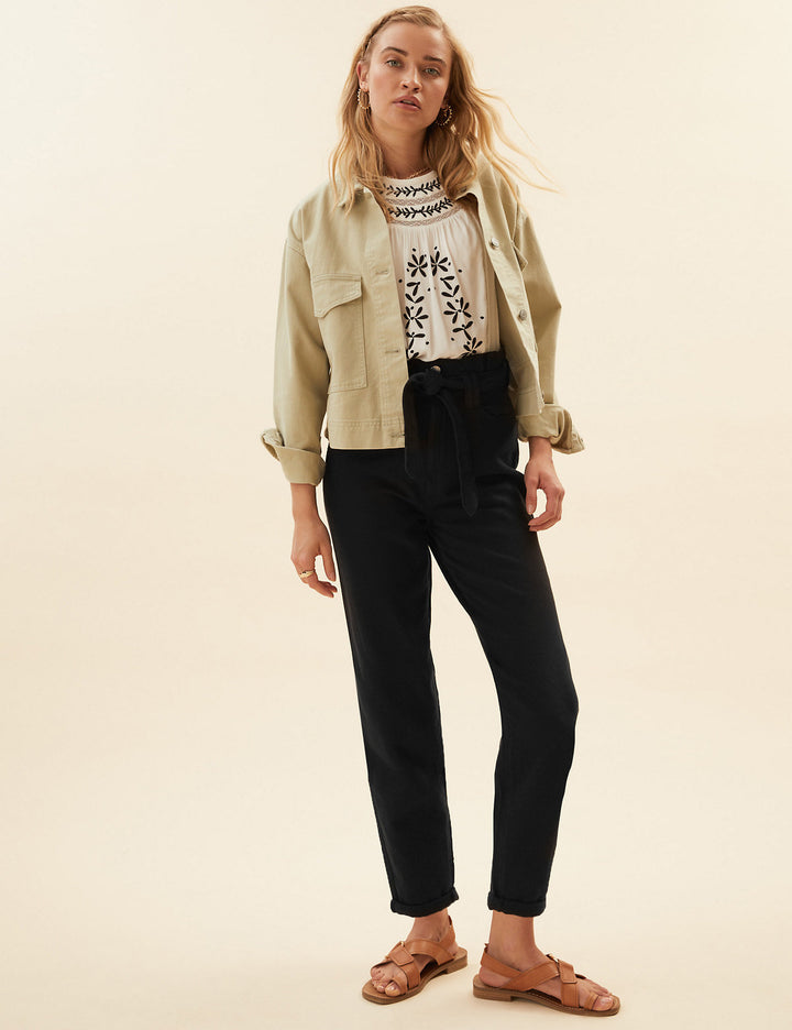 M&S Per Una Tapered Ankle Grazer Jeans T53/7310U