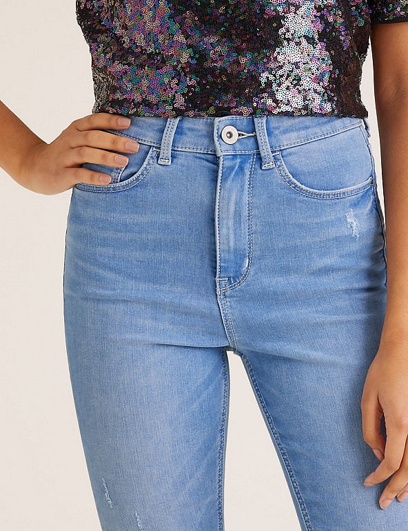 M&S The Carrie Skinny Cropped High Rise Jeans T57/6204