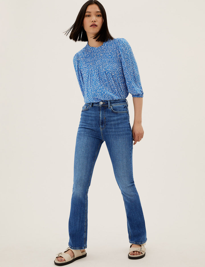 M&S Slim Flare High Rise Jeans T57/8789