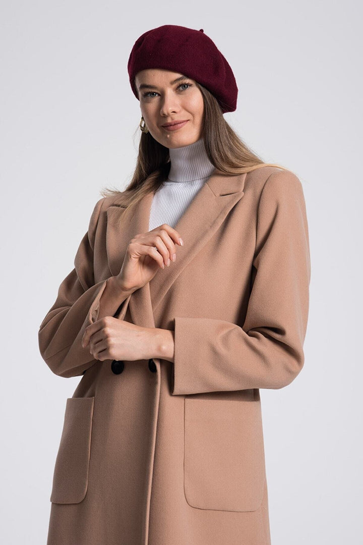 LaDonna Ladies Double Buttons Double Breast Long Coat 70581