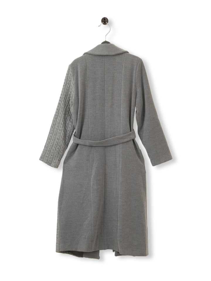 Ayda Ladies Cabel Knit Over Coat 8038