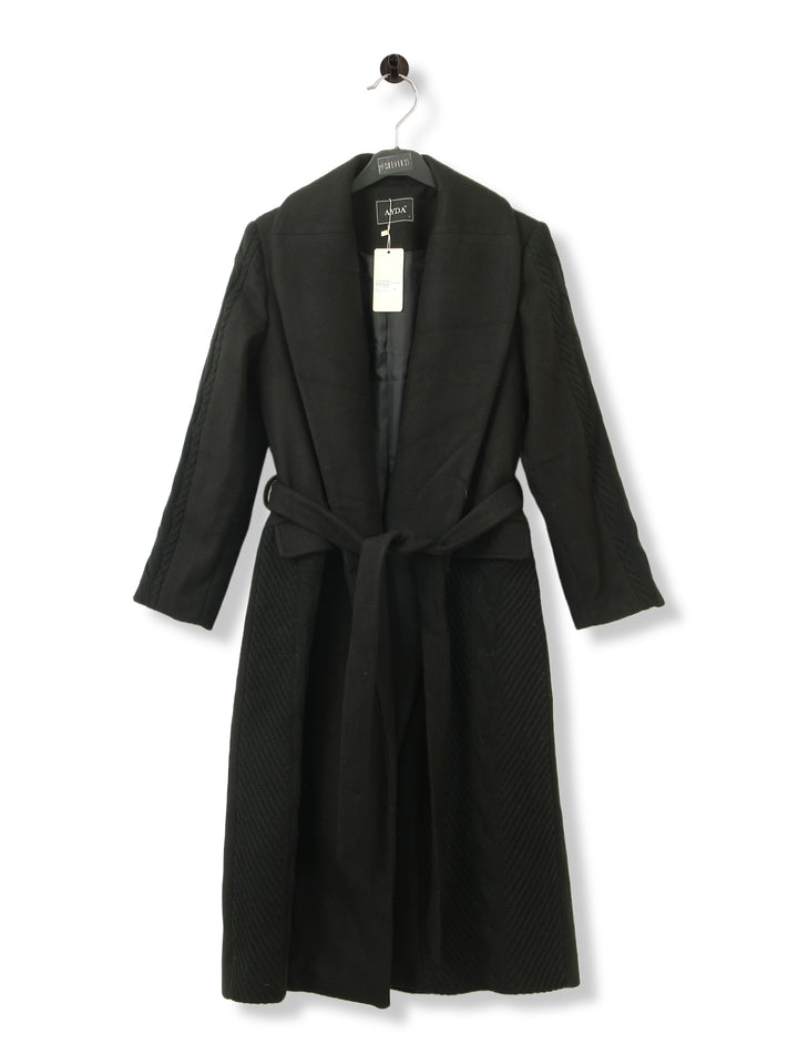 Ayda Ladies Cabel Knit Over Coat 8039