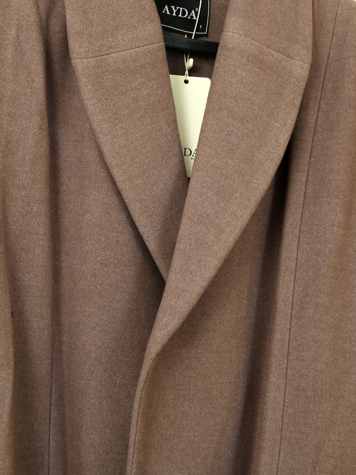 Ayda Ladies Cabel Knit Over Coat 8039